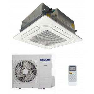 Кассетный кондиционер SkyLux Sky Inverter R32 Heat Pump SKH-C24R3DI/SKH-U24HR3DI