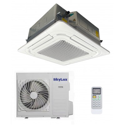 Кассетный кондиционер SkyLux Sky Inverter R32 Heat Pump SKH-C24R3DI/SKH-U24HR3DI