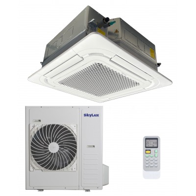 Кассетный кондиционер SkyLux Sky Inverter R32 Heat Pump SKH-C36R3DI/SKH-U36HR3DI