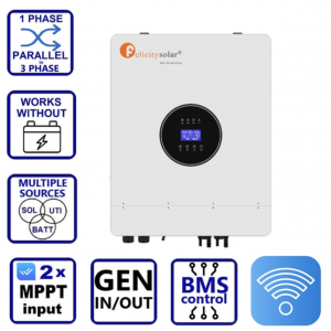Гибридный инвертор Felicity IVEM12048-II (12000VA/12000W, Max CH 240A, AC 240, Gen-port) Wi-Fi