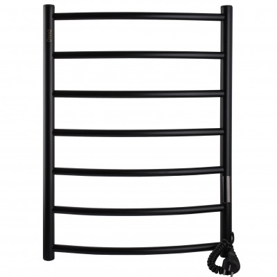 Рушникосушарка UNIO LD ЕU 700-500-7 BLK Драбинка Дуга електро чорна