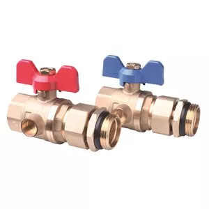 Кульові крани Ду25 для підкл. кіл. 2 шт