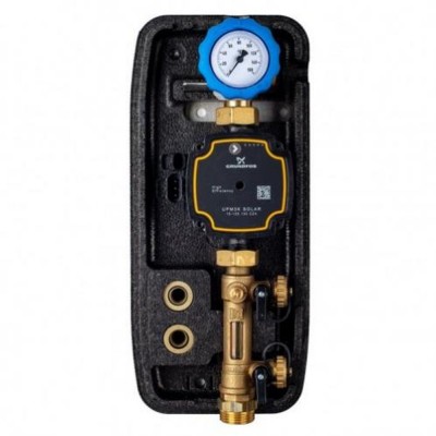 Однолінійна сонячна станція, 3/4″ HP, 6 бар, 2-12 л/хв., UPM3 25-75 Однолінійна сонячна станція, 3/4″ HP, 6 бар, 2-12 л/хв., UPM3 25-75