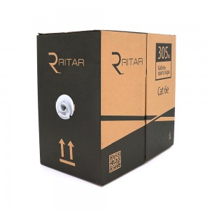 
					Кабель КВПЭ FTP-cat.6 (4*2*0.54), Ritar , (CU), для внутр. работ, 305м, White, Corton BOX, Q2