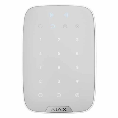 
					Беспроводная сенсорная клавиатура с RFID-Считывателем и поддержкой Bluetooth Ajax KeyPad Plus white
