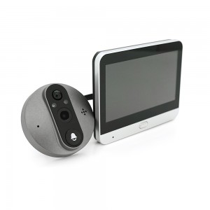 
					WiFi видео глазок YOSO EYE1MPM43 с дисплеем, памятью и звонком на батареях (удаленный просмотр APP Tuya smart)