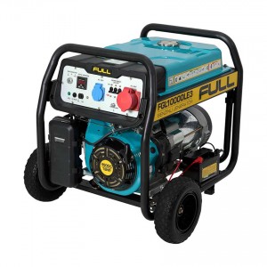 
					Генератор бензиновый FULL FGL10000LE3, 3-фазный 380/220V, 50Hz, 10kVA/8kW, бак 28 л, расход 3 л/ч, пуск: ручной/стартер (без АКБ), 720x530x610 мм, 87