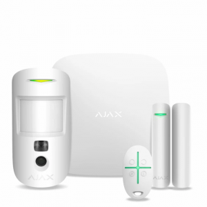 
					Комплект беспроводной сигнализации Ajax StarterKit Cam Plus (HDR) white ( Hub 2 Plus /MotionCam(HDR)/DoorProtect/SpaceControl )