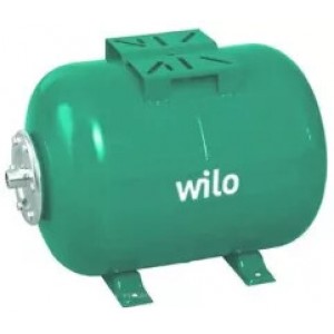 Гідроакумулятор 20 л Wilo-A ХВП, ГВП, 10/3,5 бар зелений горизонтальний