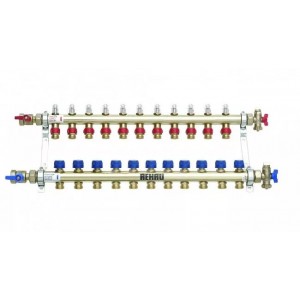 Розподільчий коллектор HKV-D без шарового крану з витратомірами HKV-D V2A 12