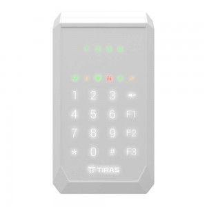 Клавіатура Tiras K-PAD4 White на 4 індикатори зон