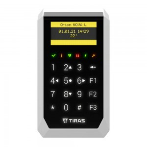 Клавіатура Tiras K-PAD OLED+ Black з OLED-дисплеєм та вбудованим зчитувачем NFC/Mifare