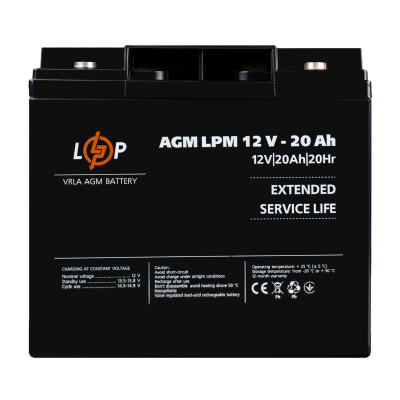Аккумулятор AGM LPM 12V - 20 Ah под болт М5
