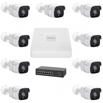 Комплект видеонаблюдения на 9 камер GV-IP-K-W78/09 5MP