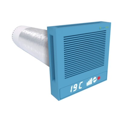 Рекуператор Quattro 125 Standard. Пастельний синій