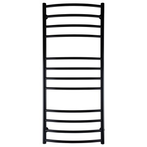 Рушникосушарка UNIO LDE W 1200-500-12 BLK Драбинка Дуга Еліт вода чорна