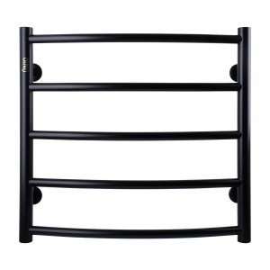 Рушникосушарка UNIO LD W 500-500-5 BLK Драбинка Дуга вода чорна