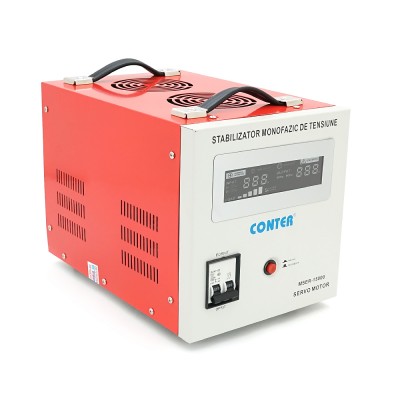 
					Стабилизатор напряжения Conter MSER 15000 VA-V2/12000Wоднофазный,сервопривод,напольного монтажа,LEDдисплей,диап130-260V,AC230±3%,колодка,220x335x230mm