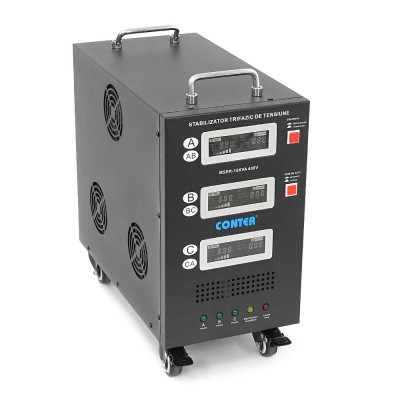 Стабилизатор напряжения Conter MSER-15KVA/12KW- 400V-V2 трехфазный,сервопривод,напольного монтажа,LED дисплей,диап225-450V,AC400±3%,колодка, 33.8kg
Стабилизатор напряжения Conter MSER-15KVA/12KW- 400V-V2 трехфазный,сервопривод,напольного монтажа,LED дисплей,диап225-450V,AC400±3%,колодка, 33.8kg