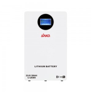 Акумуляторна батарея літій-залізо-фосфатна LiFePO4 200А*год 25.6В 5120Вт*год Sako Li-Sun series SK-25.6V200Ah настінний / підлоговий монтаж