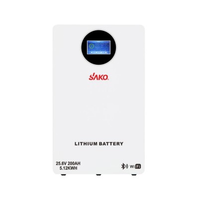 Акумуляторна батарея літій-залізо-фосфатна LiFePO4 200А*год 25.6В 5120Вт*год Sako Li-Sun series SK-25.6V200Ah настінний / підлоговий монтаж Акумуляторна батарея літій-залізо-фосфатна LiFePO4 200А*год 25.6В 5120Вт*год Sako Li-Sun series SK-25.6V200Ah настінний / підлоговий монтаж