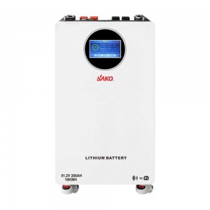Акумуляторна батарея літій-залізо-фосфатна LiFePO4 200А*год 51.2В 10240Вт*год Sako Li-Sun series SK-51.2V200Ah настінний / підлоговий монтаж