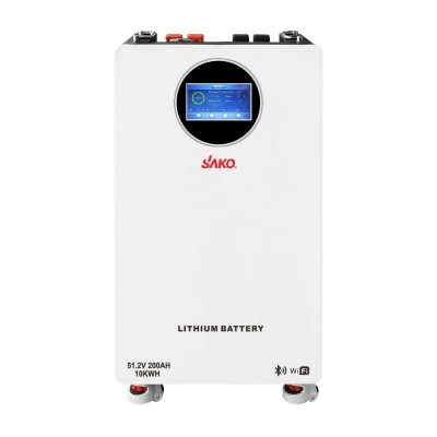 Акумуляторна батарея літій-залізо-фосфатна LiFePO4 200А*год 51.2В 10240Вт*год Sako Li-Sun series SK-51.2V200Ah настінний / підлоговий монтаж Акумуляторна батарея літій-залізо-фосфатна LiFePO4 200А*год 51.2В 10240Вт*год Sako Li-Sun series SK-51.2V200Ah настінний / підлоговий монтаж
