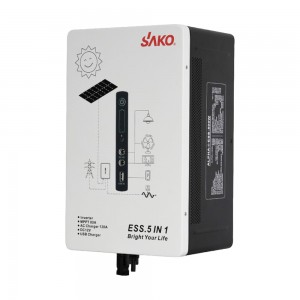 Портативна зарядна станція – система резервного живлення (інвертор та батарея) Sako Alpha-ESS-500W/1KWh настінна. Потужність 500 Вт, енергоємність 1004.8 Вт*год, LifePO4