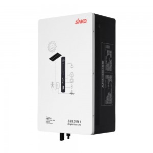 Портативна зарядна станція – система резервного живлення (інвертор та батарея) Sako Alpha-ESS-1000W/2KWh настінна. Потужність 1000 Вт, енергоємність 2009.6 Вт*год, LifePO4