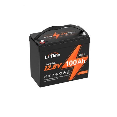 Акумуляторна батарея літій-залізо-фосфатна 12.8В 100А*год LiFePO4 LiTime Mini L12V100-100-MINI-16-A60 Акумуляторна батарея літій-залізо-фосфатна 12.8В 100А*год LiFePO4 LiTime Mini L12V100-100-MINI-16-A60