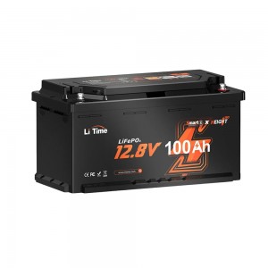 Акумуляторна батарея літій-залізо-фосфатна з Bluetooth 12.8В 100А*год LiFePO4 LiTime H190 L12V100-100-H190-BT-4-AC150
