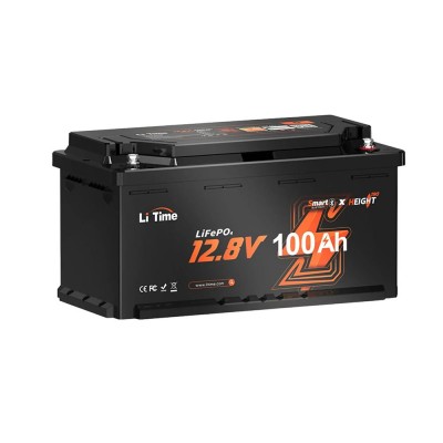 Акумуляторна батарея літій-залізо-фосфатна з Bluetooth 12.8В 100А*год LiFePO4 LiTime H190 L12V100-100-H190-BT-4-AC150 Акумуляторна батарея літій-залізо-фосфатна з Bluetooth 12.8В 100А*год LiFePO4 LiTime H190 L12V100-100-H190-BT-4-AC150