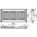 Радіатор сталевий 11/500х1800 бок KALITE