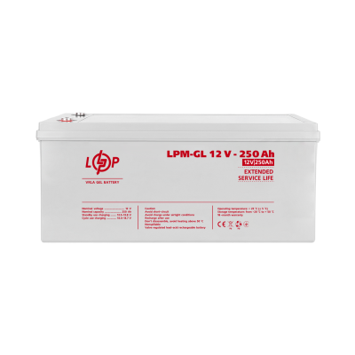 Аккумулятор гелевый LPM-GL 12V - 250 Ah