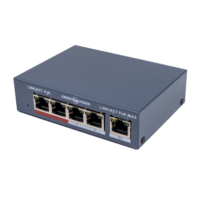 Коммутатор сетевой POE GV-017-AI-4+1P