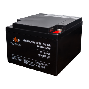 Аккумулятор AGM LPM 12V - 26 Ah под болт М5