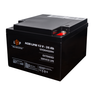 Аккумулятор AGM LPM 12V - 26 Ah под болт М5