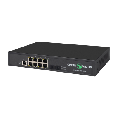 Коммутатор сетевой POE GV-019-M-08G+SFP