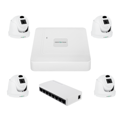 Комплект видеонаблюдения на 4 камеры GV-IP-K-W96/4 3MP