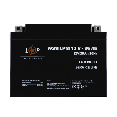 Аккумулятор AGM LPM 12V - 26 Ah