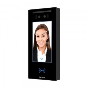 Біометричний термінал контролю доступу 2Mp Akuvox A05C з розпізнаванням облич та зчитувачем Mifare / NFC / BLE / QR