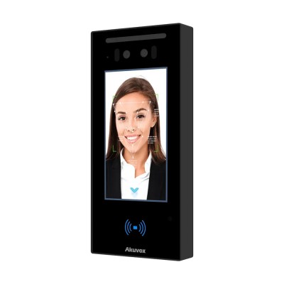 Біометричний термінал контролю доступу 2Mp Akuvox A05C з розпізнаванням облич та зчитувачем Mifare / NFC / BLE / QR
