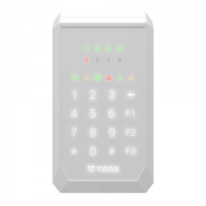 Клавіатура Tiras K-PAD8 White на 8 індикаторів зон