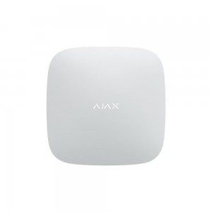 Інтелектуальна централь Ajax Hub 2 Plus біла з WiFi, 2G, 3G, 4G, Ethernet, підтримкою датчиків з фотоверифікацією