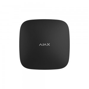 Інтелектуальна централь Ajax Hub 2 (4G) чорна з 2G, 3G, 4G, Ethernet, підтримкою датчиків з фотоверифікацією