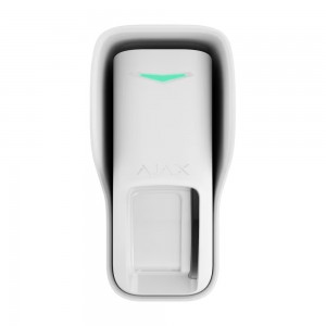 Бездротовий вуличний датчик руху «штора» Ajax Curtain Outdoor Jeweller White з технологією подвійного виявлення