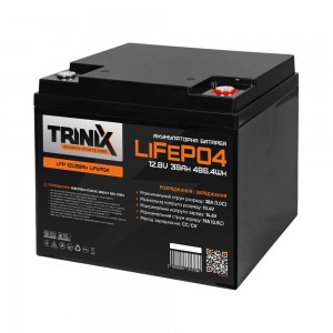 Акумуляторна батарея літій-залізо-фосфатна 12В 38А*год Trinix 12V38Ah LiFePO4