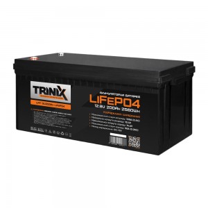Акумуляторна батарея літій-залізо-фосфатна 12В 200А*год Trinix LFP 12V200Ah LiFePO4