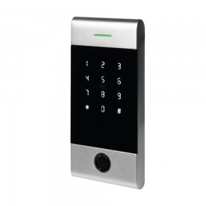 Клавіатура з Bluetooth, з контролером, зчитувачем відбитків пальців та карт Mifare Trinix TRK-1206BTFW Silver