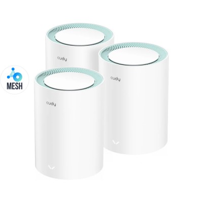 Маршрутизатор WiFi Mesh-система WiFi 5 Cudy M1300 (3-Pack) 3 штуки дводіапазонні гігабітні AC1200